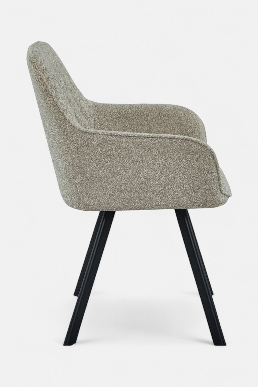Eetkamerstoel Beverly - Beige Bouclé