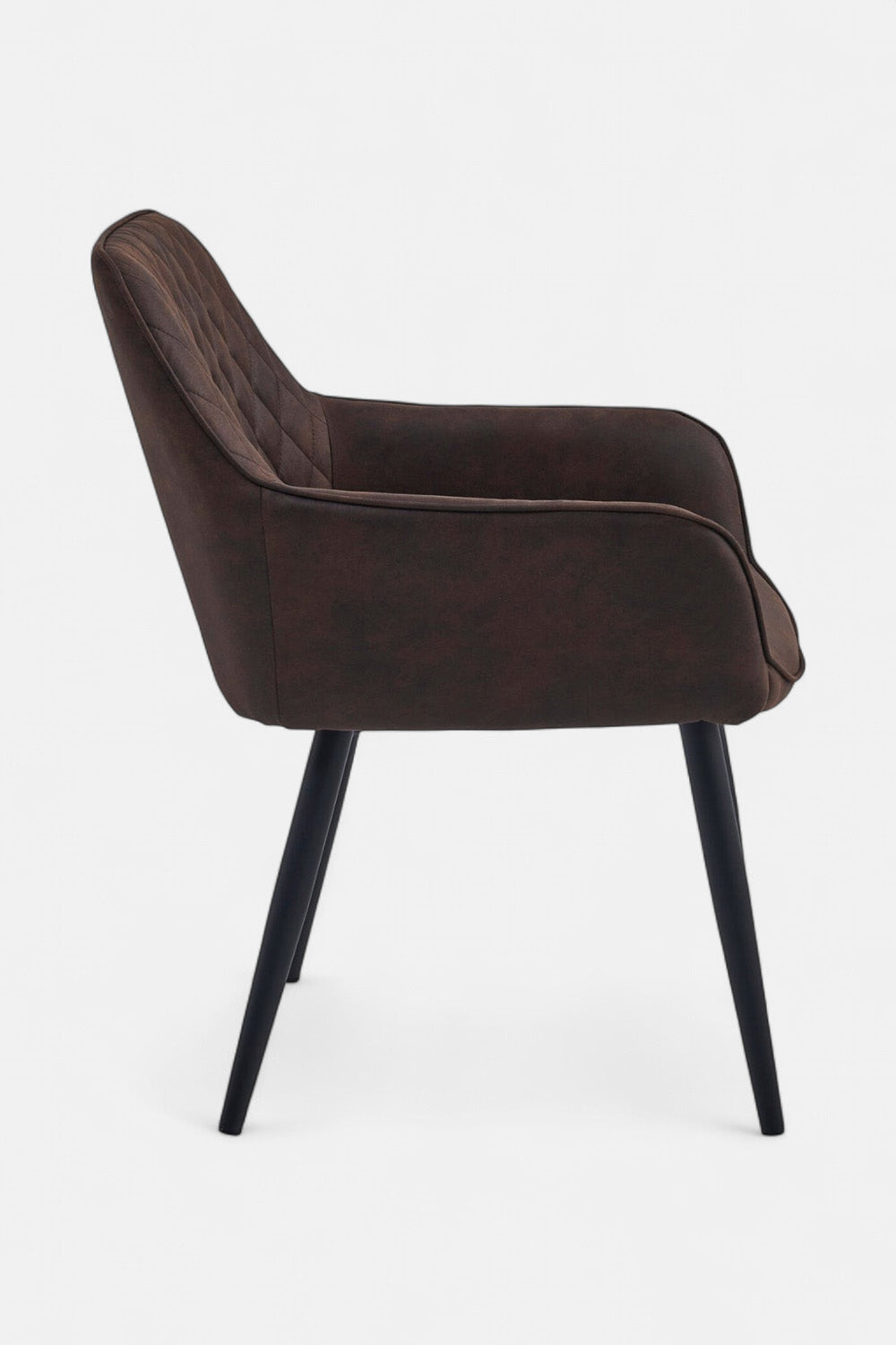 Beverly eetkamerstoel - Bruin microvezel