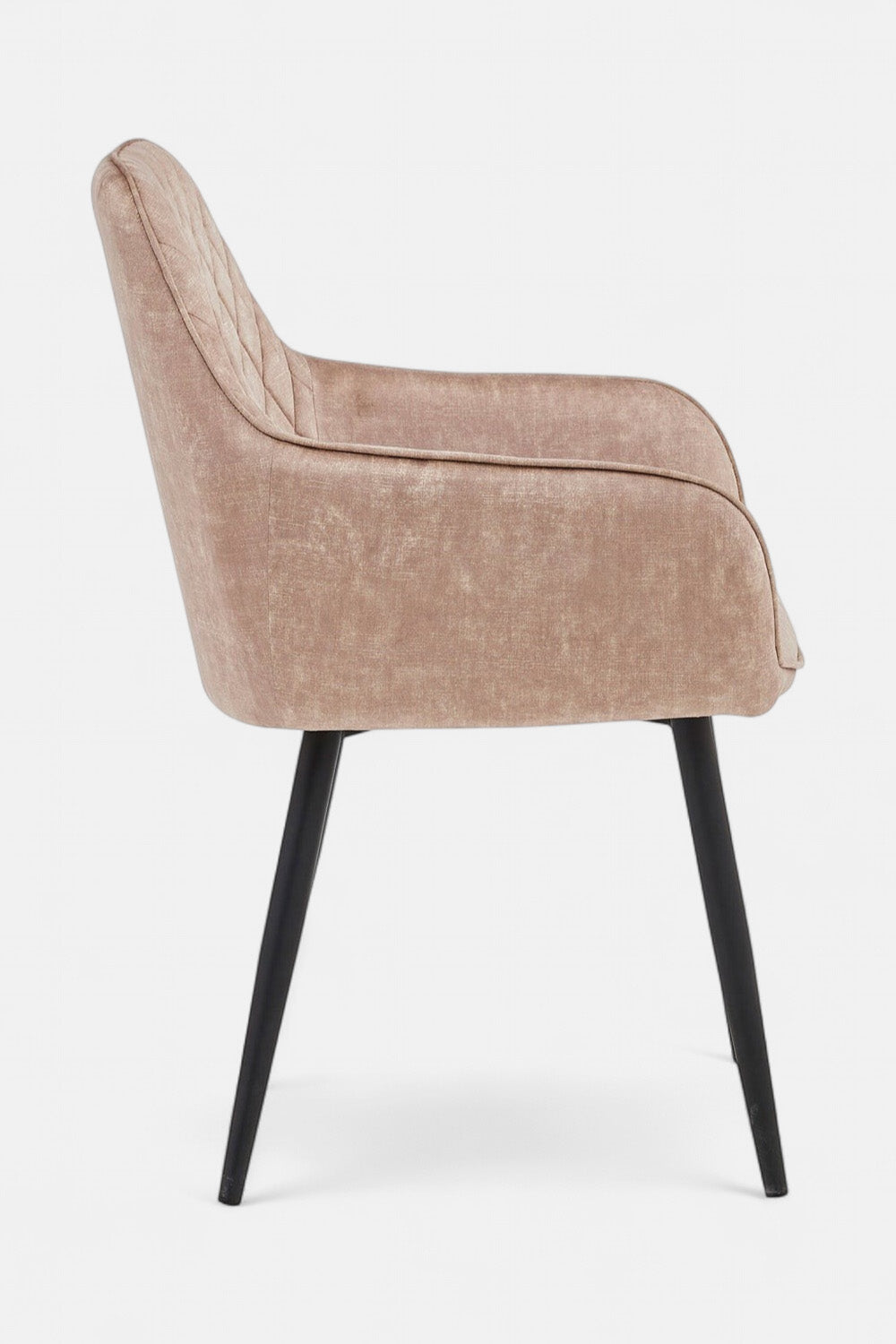 Eetkamerstoel Beverly - Adore Champagne fluweel