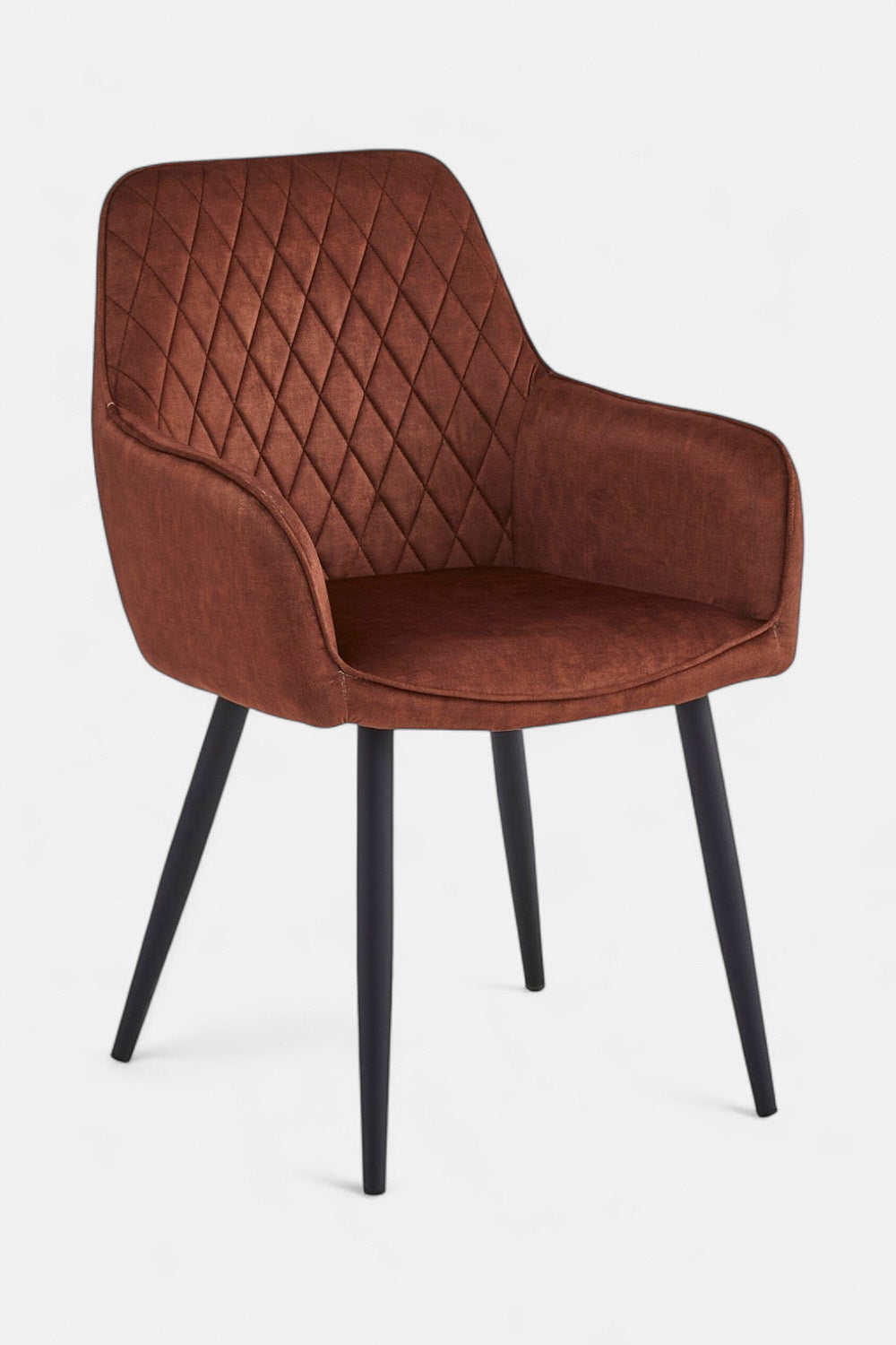 Beverly eetkamerstoel - Oxid Red Adore fluweel
