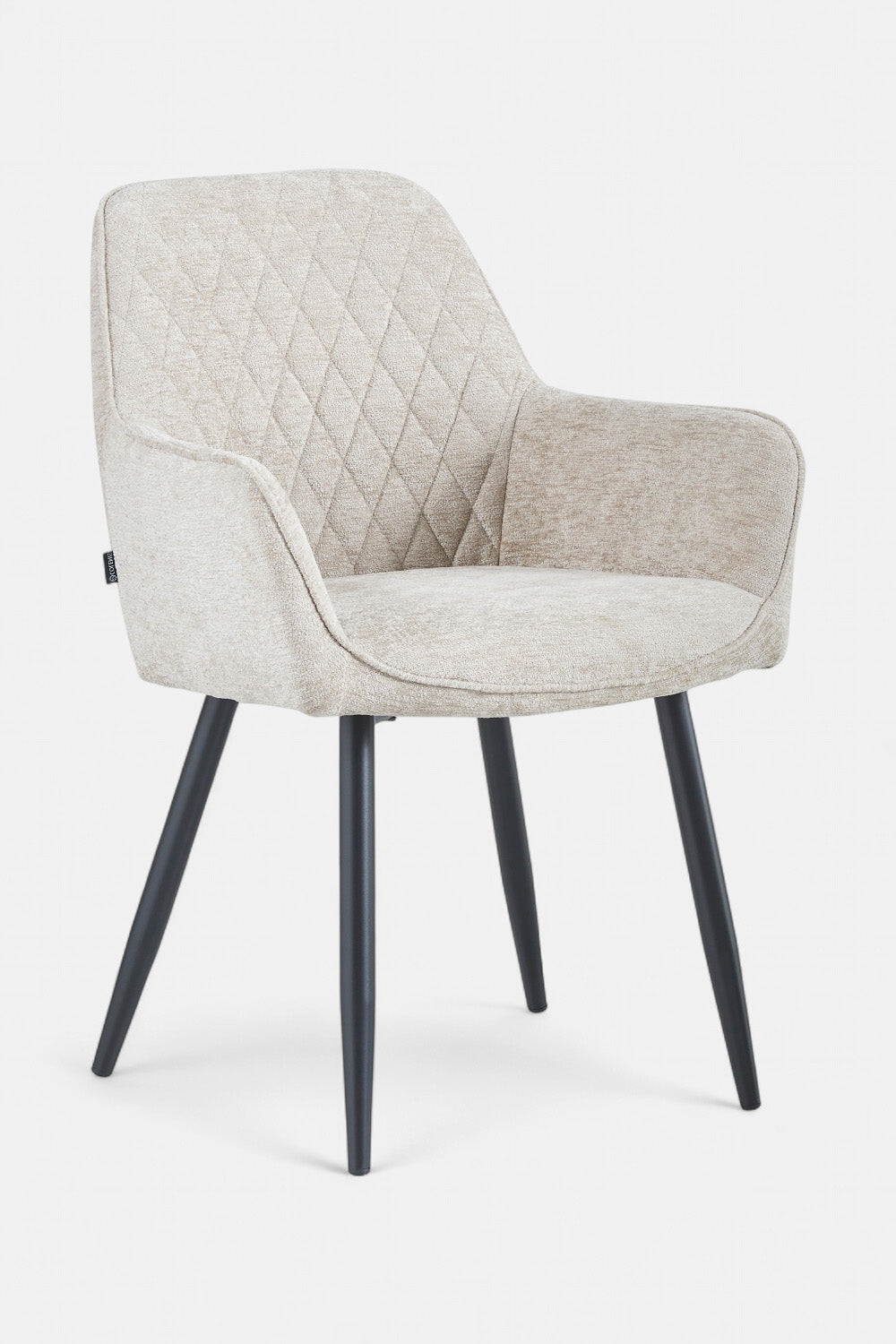 Beverly eetkamerstoel - Taupe Chenille