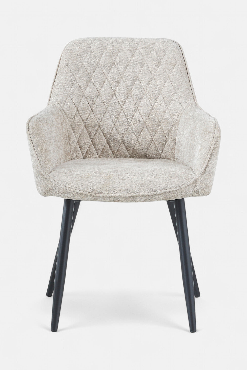 Beverly eetkamerstoel - Taupe Chenille