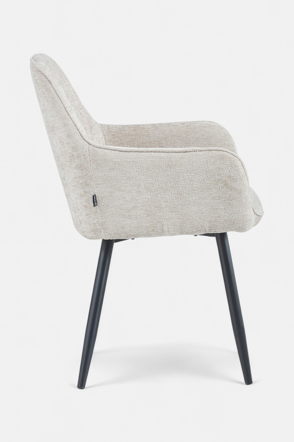 Beverly eetkamerstoel - Taupe Chenille