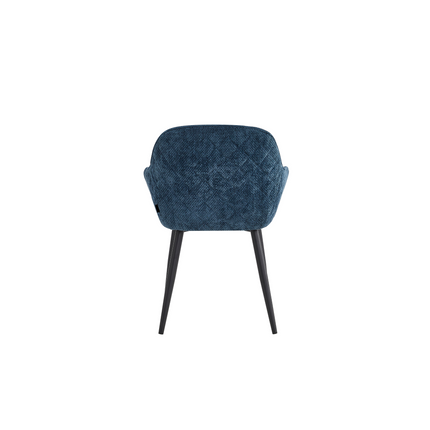 2 Stück Esszimmerstuhl - Metropol - Blau - Linen