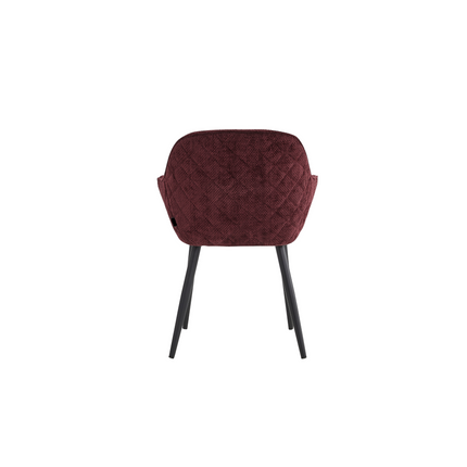 2 Stück Esszimmerstuhl - Metropol - Bordeaux - Linen