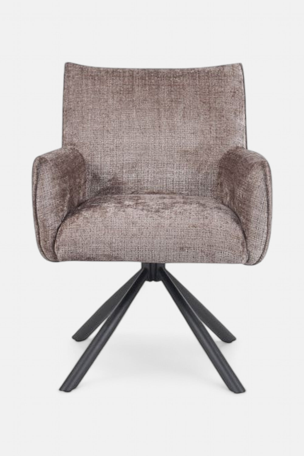 Dali Draaibare Eetkamerstoel - Stone Chenille - 360 Graden