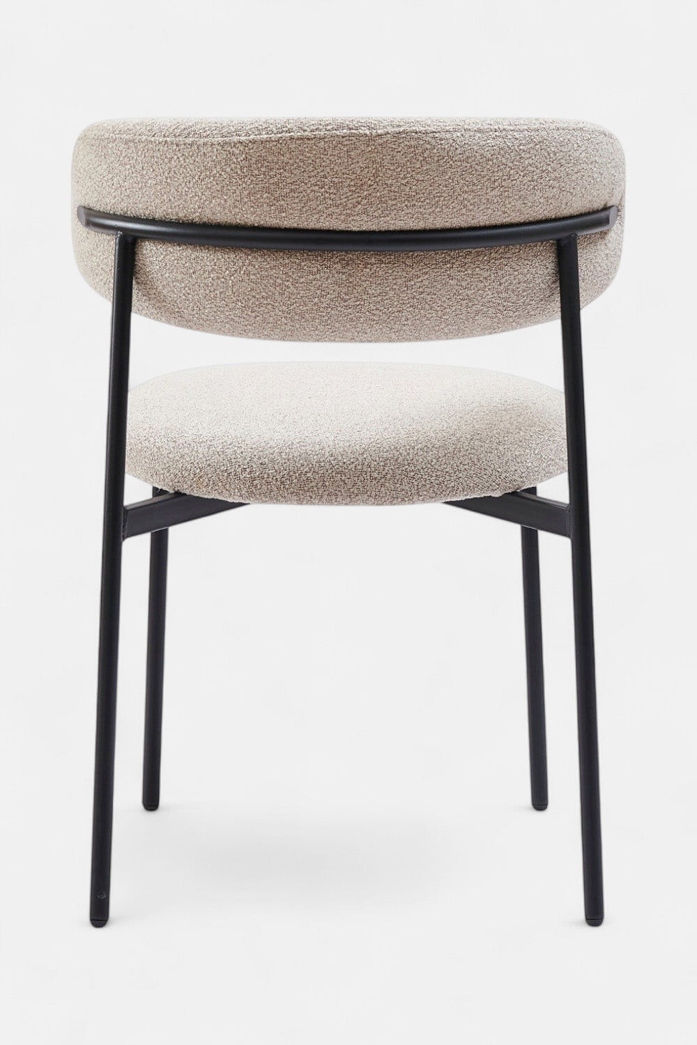Daria eetkamerstoel - beige bouclé