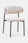 Daria eetkamerstoel - Beige Chenille