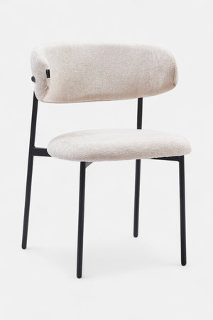 Daria eetkamerstoel - Beige Chenille