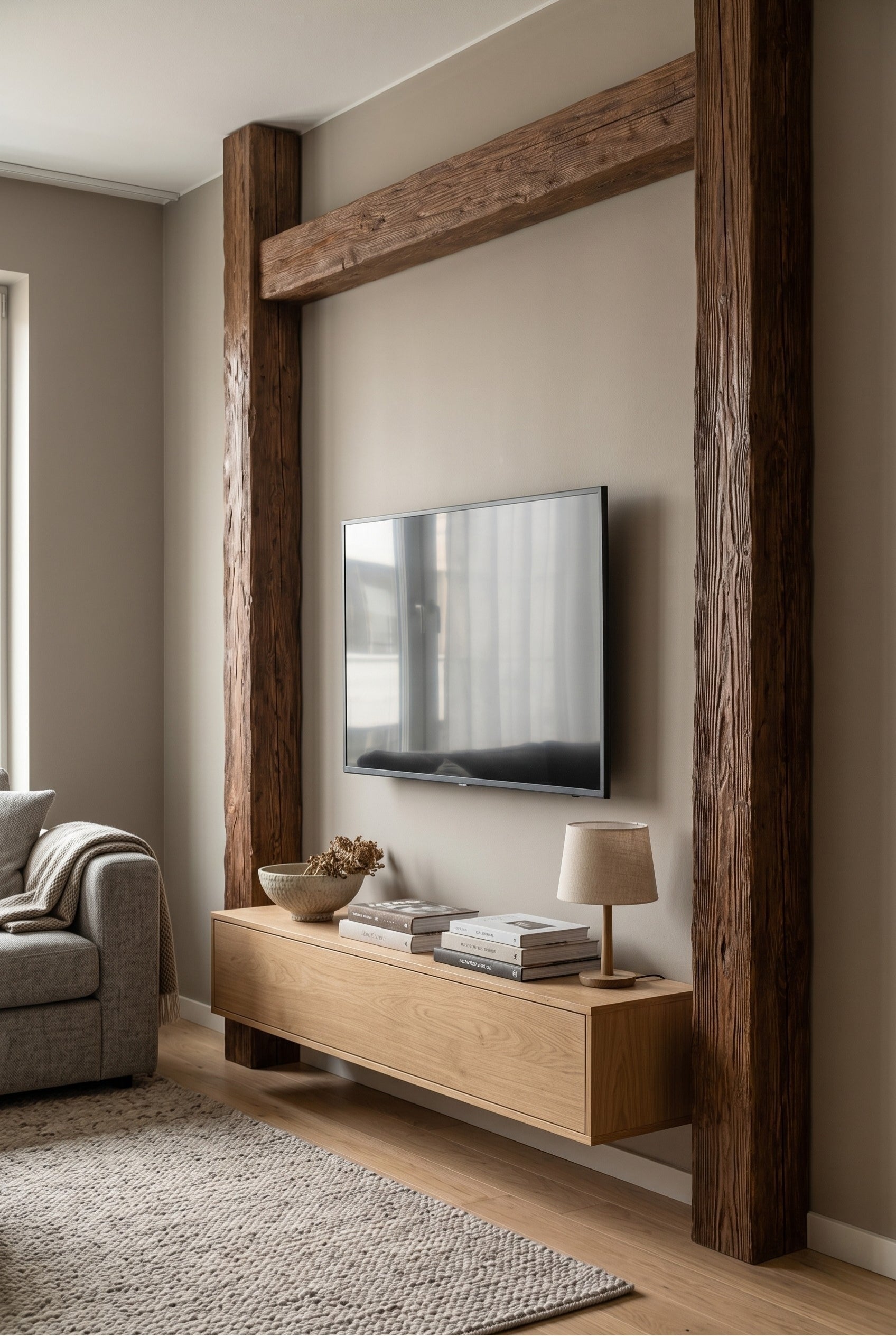 Decoratieve balk - Hout Bruin