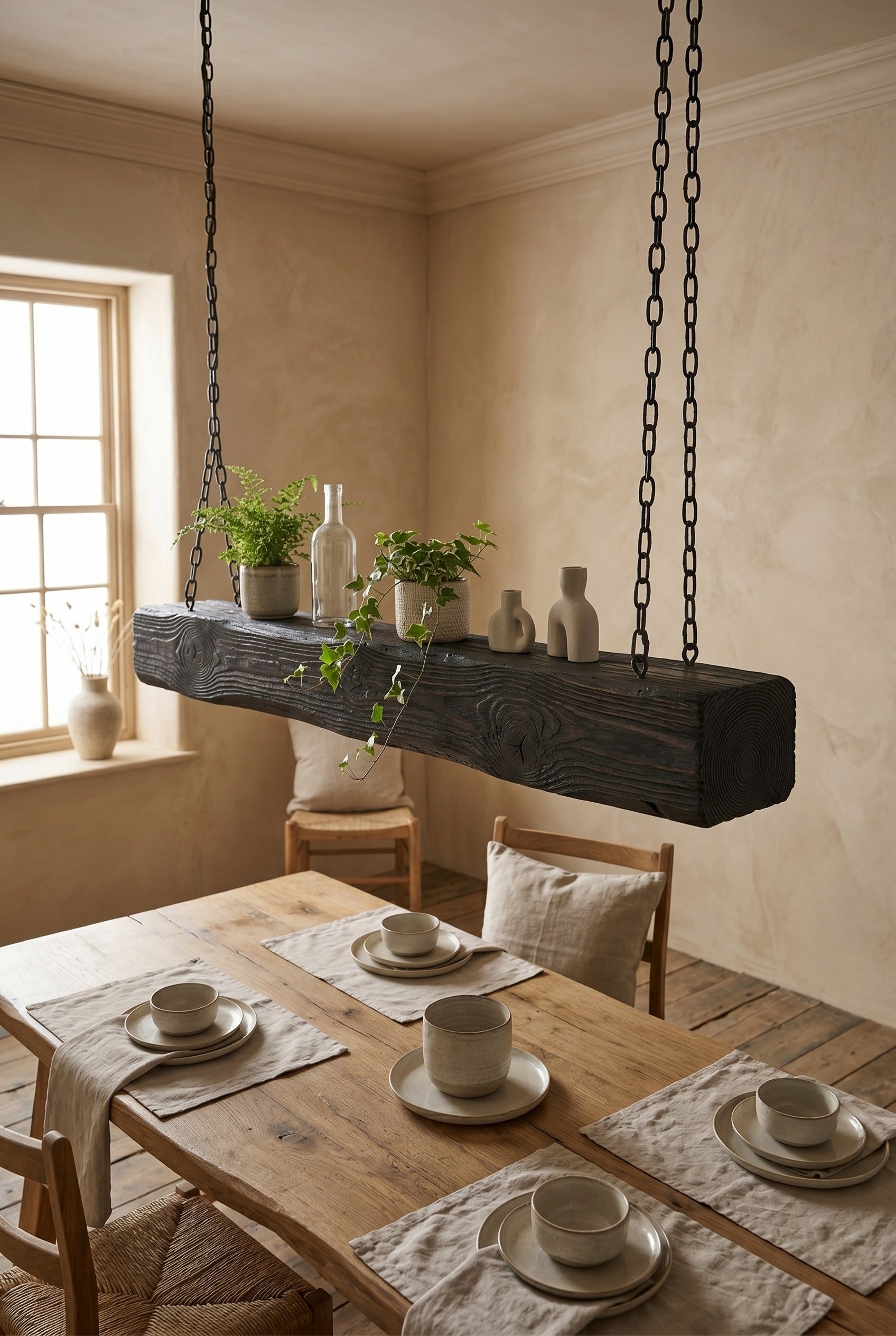 Decoratieve balk - Hout Zwart
