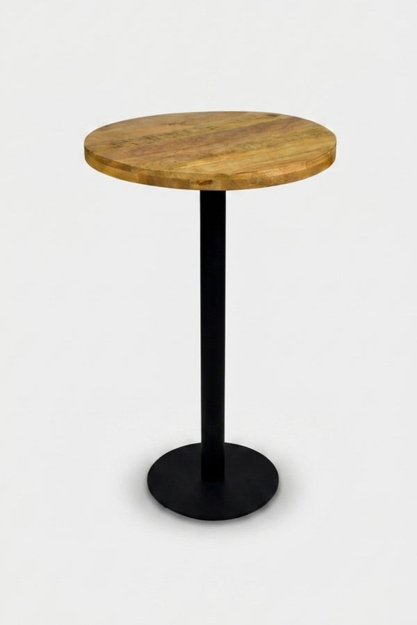 Delfin Gastro-Stehtisch - Mango-Holzoptik - Ø 70 cm