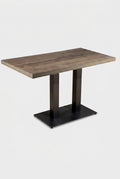 Dolphin Gastrotafel - Donkerbruin Houtlook - 70 x 120 cm