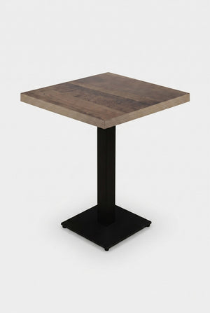 Delfin bistrotafel - Donkerbruin houtlook - 70 x 70 cm