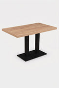 Dolfijn Gastrotafel - Lichtbruin Houtlook - 70 x 120 cm