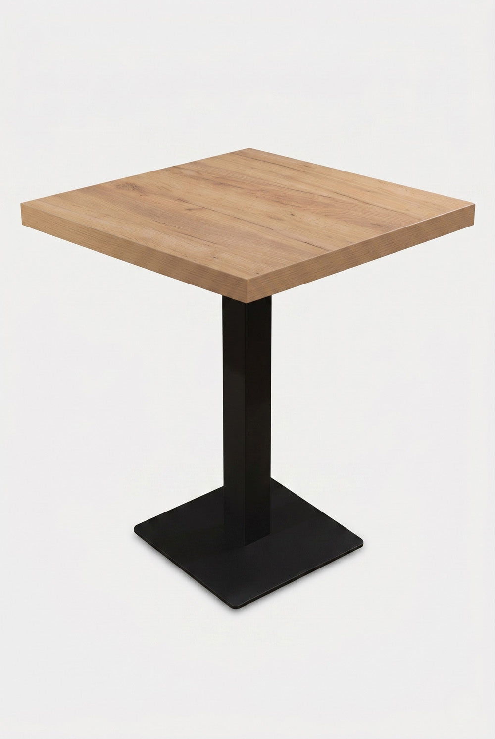 Dolfijn horecatafel - lichtbruine houtlook - 70 x 70 cm