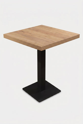 Table de bar Dolphin - Aspect bois clair - 70 x 70 cm