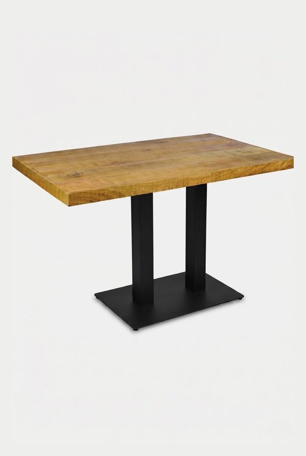Delfin Gastro-Tisch - Mango-Holzoptik - 70 x 120 cm
