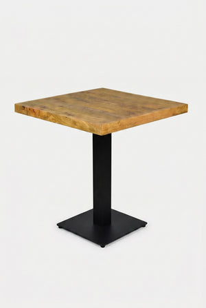 Dolphin horecatafel - mangohoutlook - 70 x 70 cm