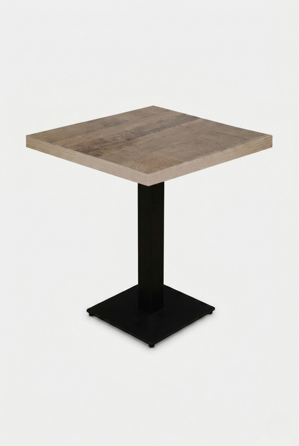 Delfin Bistrotafel - Rustiekbruin Houtlook - 70 x 70 cm