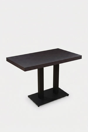 Dolfijn Gastrotafel - Zwart Houtlook - 70 x 120 cm