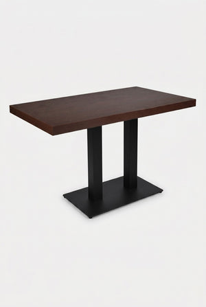 Dolphin bistrotafel - Zwartbruin houtlook - 70 x 120 cm