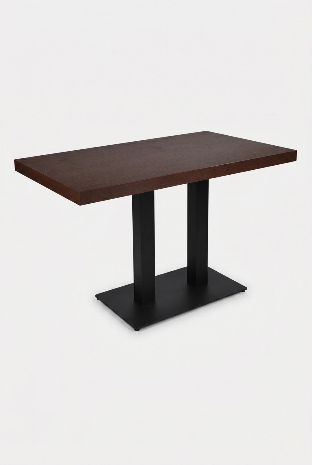 Dolphin bistrotafel - Zwartbruin houtlook - 70 x 120 cm
