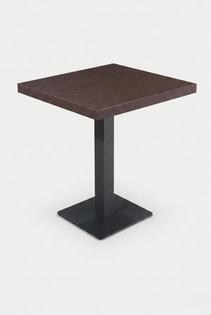 Delfin eettafel - Zwartbruin houtlook - 70 x 70 cm