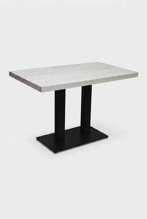 Dolfijn Bistrotafel - Witgrijs houtlook - 70 x 120 cm