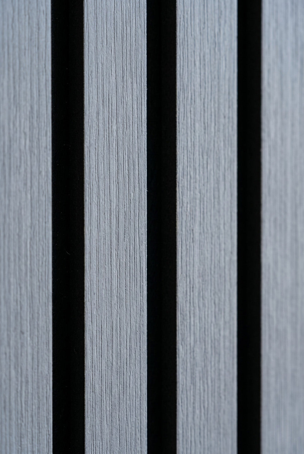 Eiken Grijs - MDF & Vilt & 3-zijdig fineer - Akoestische panelen - 60 x 270 x 2 cm