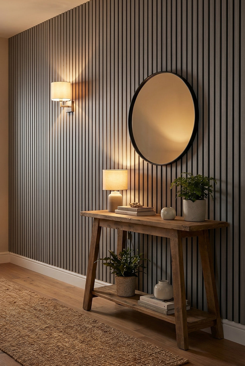 Eiken Grijs - MDF & Vilt & 3-zijdig fineer - Akoestische panelen - 60 x 270 x 2 cm