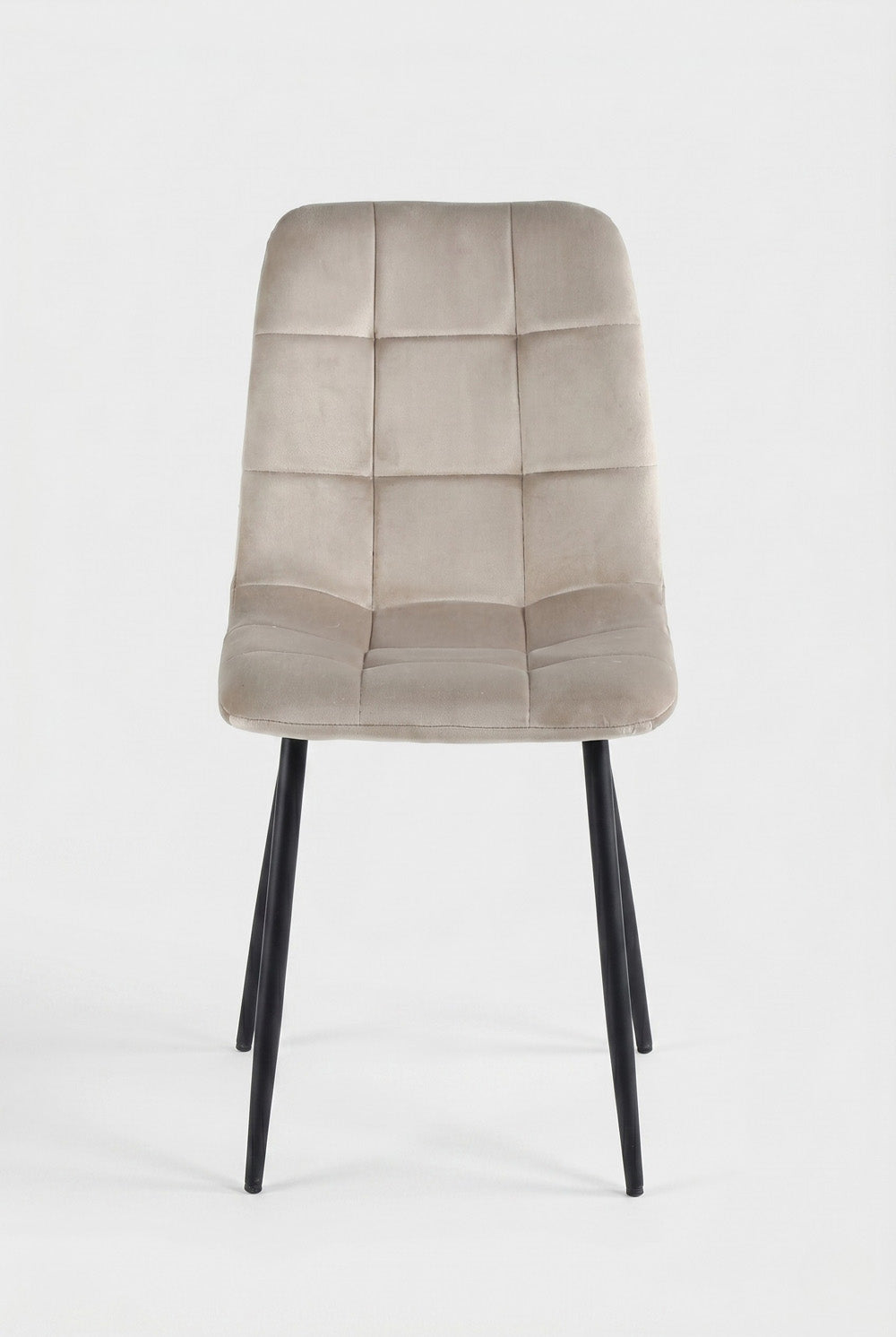 Ela eetkamerstoel - Beige fluweel