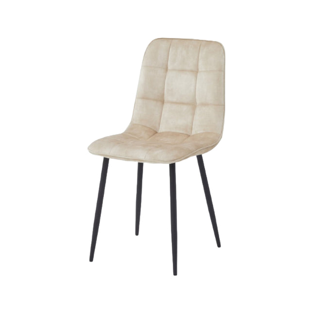 Esszimmerstuhl - Ela - Beige - Adore Samt