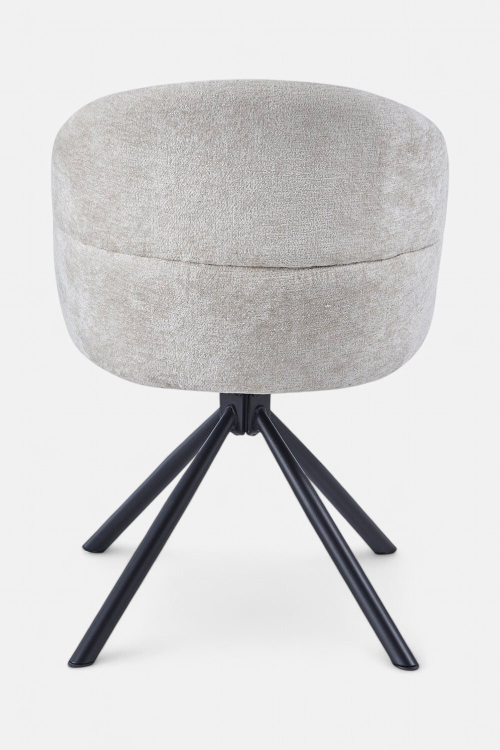 Elena Draaibare Eetkamerstoel - Beige Chenille - 180 Graden