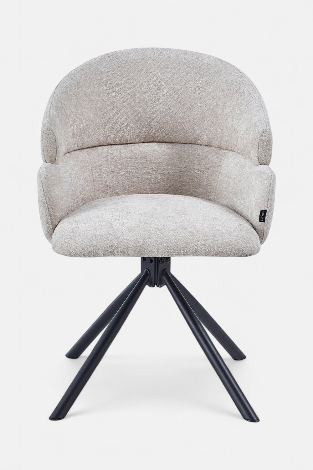 Elena Draaibare Eetkamerstoel - Beige Chenille - 180 Graden
