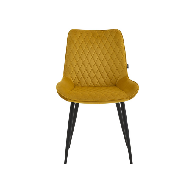 2 Stück Esszimmerstuhl - Adam - Gold - Samt