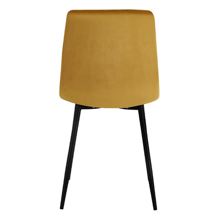 2 Stück Esszimmerstuhl - Eline - Gold - Samt