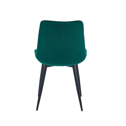 2 Stück Esszimmerstuhl - Verta - Grün - Samt