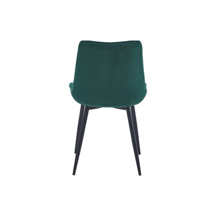 2 Samt Esszimmerstuhl - Adam - Grün - Samt