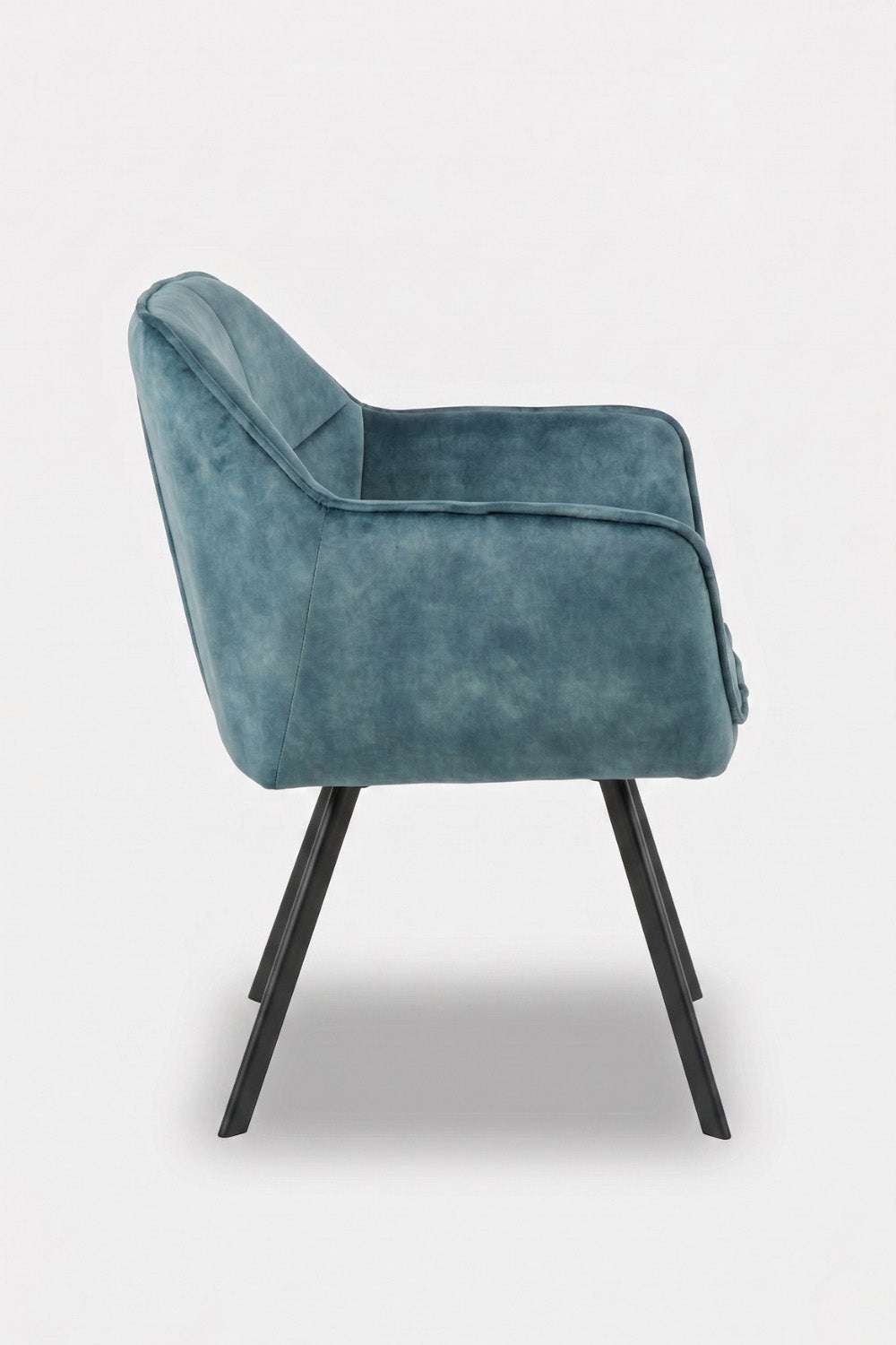 Hobbs eetkamerstoel - Blauw Adore fluweel