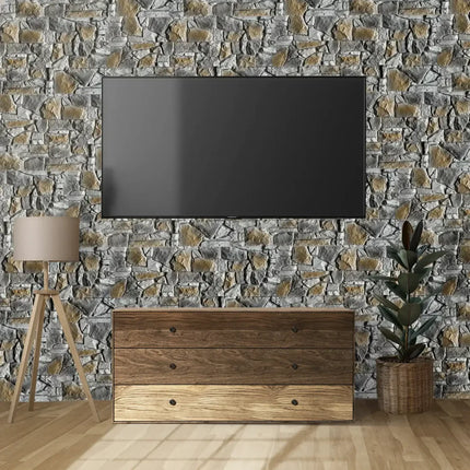 Arizona Grau – Ziegelsteinstreifen 3D Wandpaneel
116x59x3,5cm