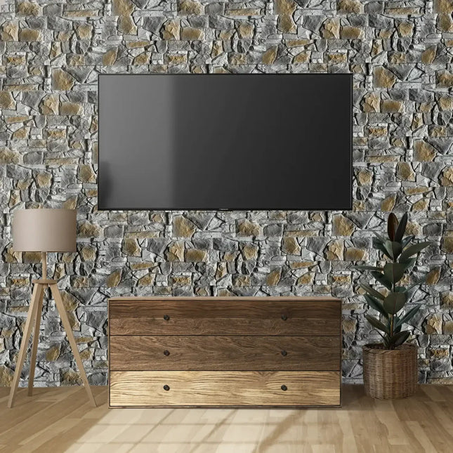 Arizona Grau – Ziegelsteinstreifen 3D Wandpaneel
116x59x3,5cm