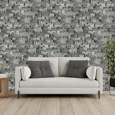 Colorado Grau – Ziegelsteinstreifen 3D Wandpaneel
116x59x4.4cm
