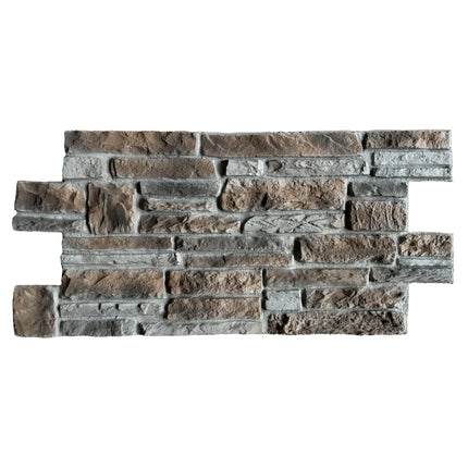 Ledgestone Braun – Ziegelsteinstreifen 3D Wandpaneel
116x59x4.4cm