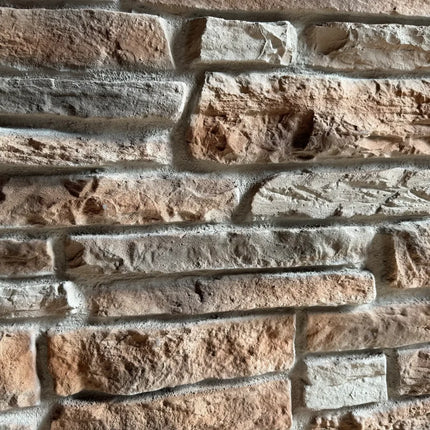 Ledgestone Braun – Ziegelsteinstreifen 3D Wandpaneel
116x59x4.4cm