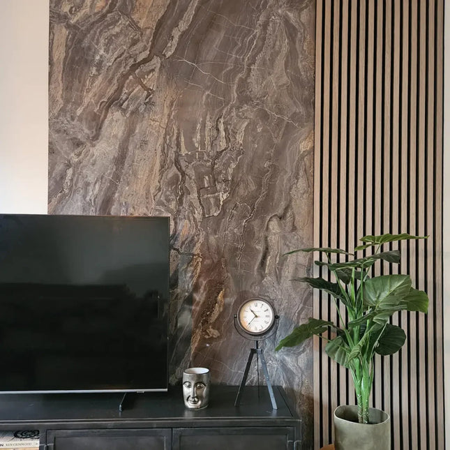 Wandpaneel PVC - Marmoroptik - 260cm*122cm- Onyx