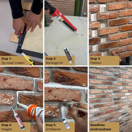Artisan Brick – Baksteenstrips 3D Wandpaneel
116x59x2cm