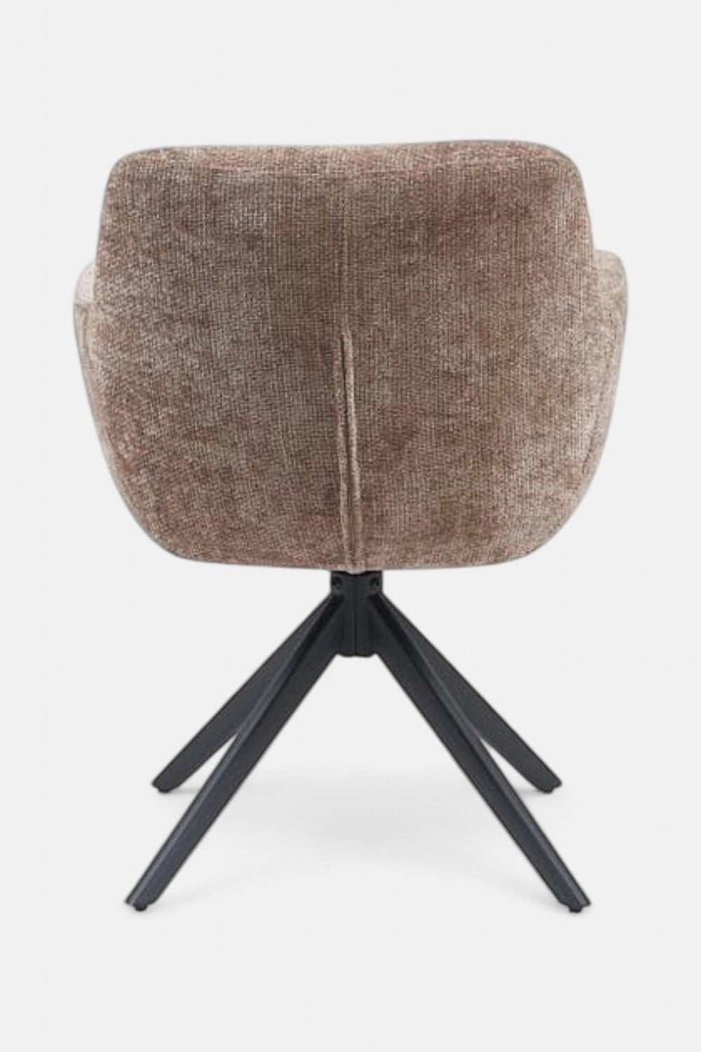 Kim Draaibare Eetkamerstoel - Teupe Chenille - 360 Graden