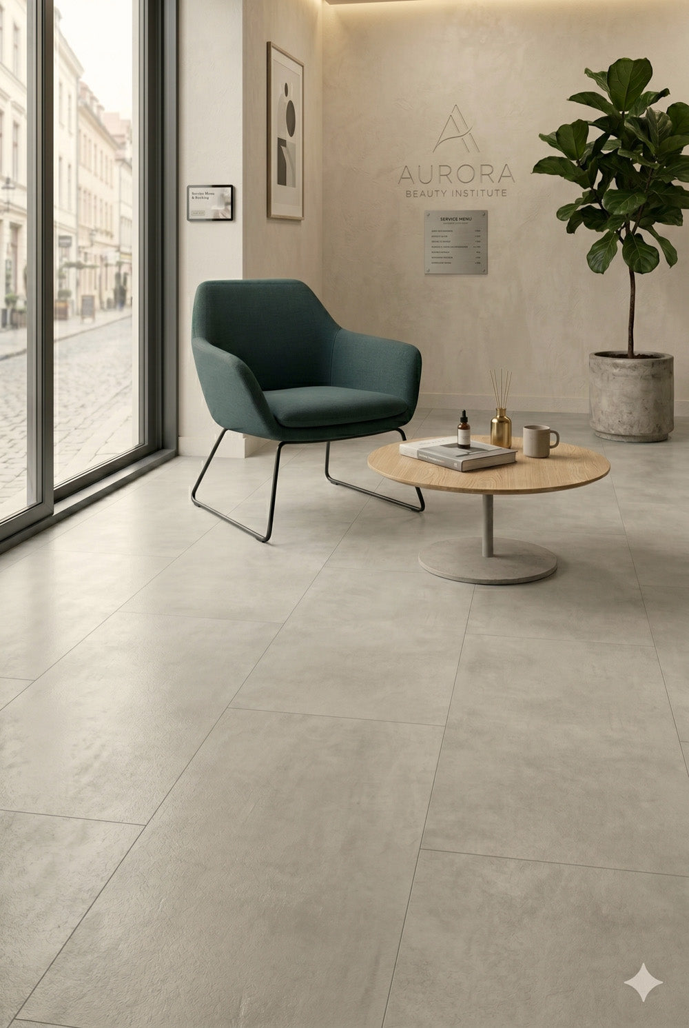 SPC Klik PVC vloer - Loa XL - Lichtgrijze betonlook - 6mm
