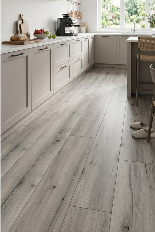 SPC Klick-Vinylboden - Torre - Graue Holzoptik - 5mm